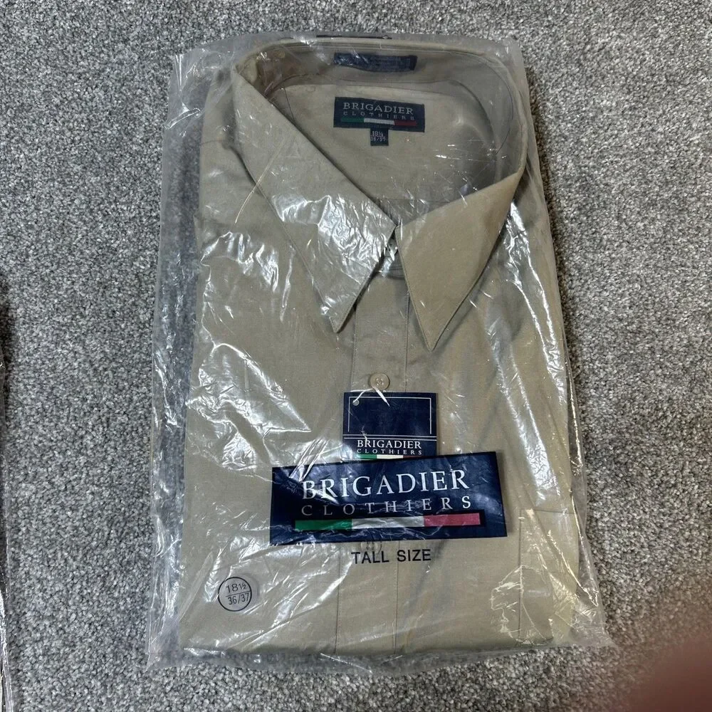 LOT - 3 Dress Shirts 18.5 Neck Oleg Cassini Pierre Cardin 34/35 Brigadier 36/37 - Picture 2 of 11